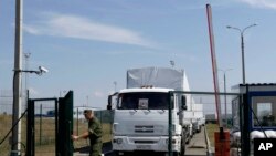 Russian Convoy Moves Into Ukraine