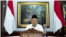 Wakil Presiden Ma'ruf Amin saat menghadiri peringatan Hari Kebangkitan Teknologi Nasional (Harteknas) 2020 secara online, Senin, 10 Agustus 2020. (Foto: screenshoot).