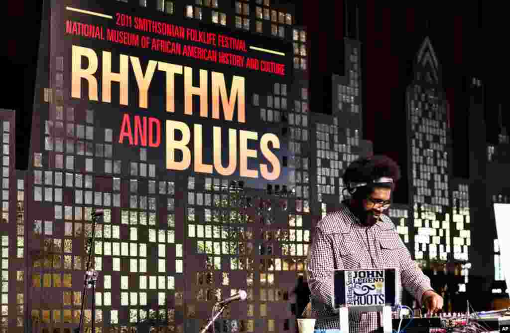 DJ Questlove and Soul Train wrap up the first night of the festival with a dance party on the mall, Thursday June 30, 2011.