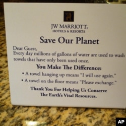 You’ll find messages like this on the nightstand of thousands of U.S. hotels.