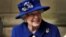 FILE - Britain's Queen Elizabeth leaves after a Service of Thanksgiving to mark the Centenary of the Royal British Legion at Westminster Abbey, London, Oct. 12, 2021. (Frank Augstein/Pool via Reuters) 