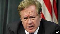 8일 도쿄에서 기자회견을 가진 로버트 킹 북한인권특사.