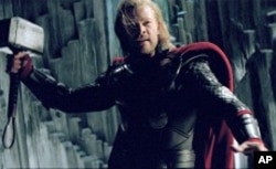 Thor (Chris Hemsworth) in THOR, from Paramount Pictures and Marvel Entertainment.
