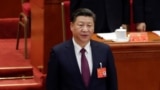 Former presidents Jiang Zemin and Hu Jintao sing the national anthem next to China's President Xi Jinping during the opening of the 19th National Congress of the Communist Party of China at the Great Hall of the People in Beijing, China October 18, 2017. 