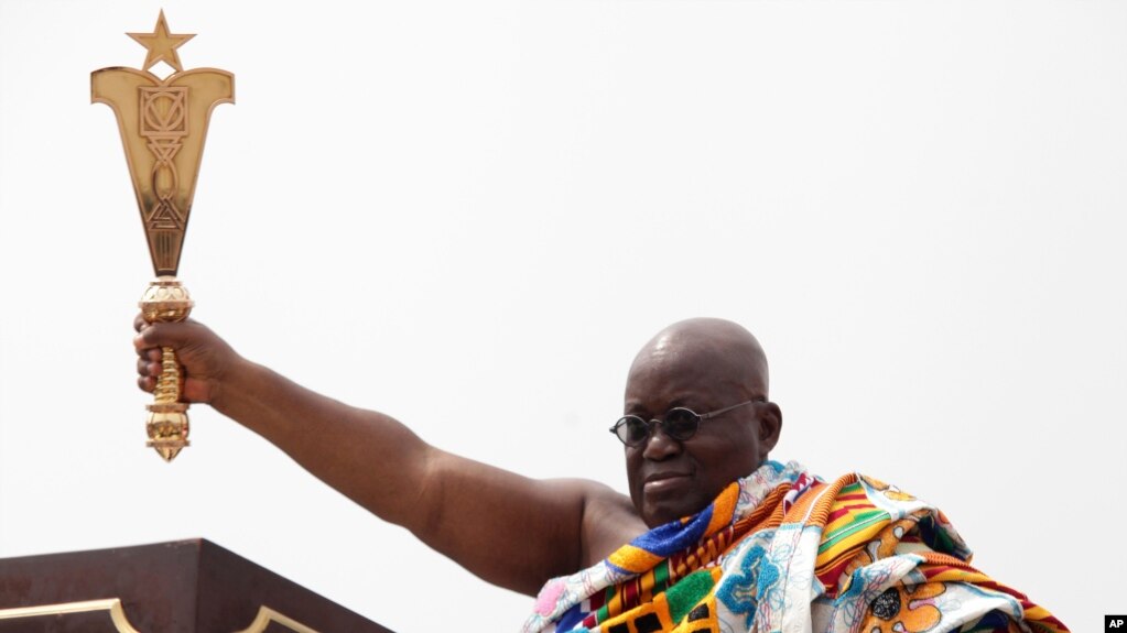 Nana Akufo-Addo lors de son investiture, Accra, le 7 janvier 2017. 