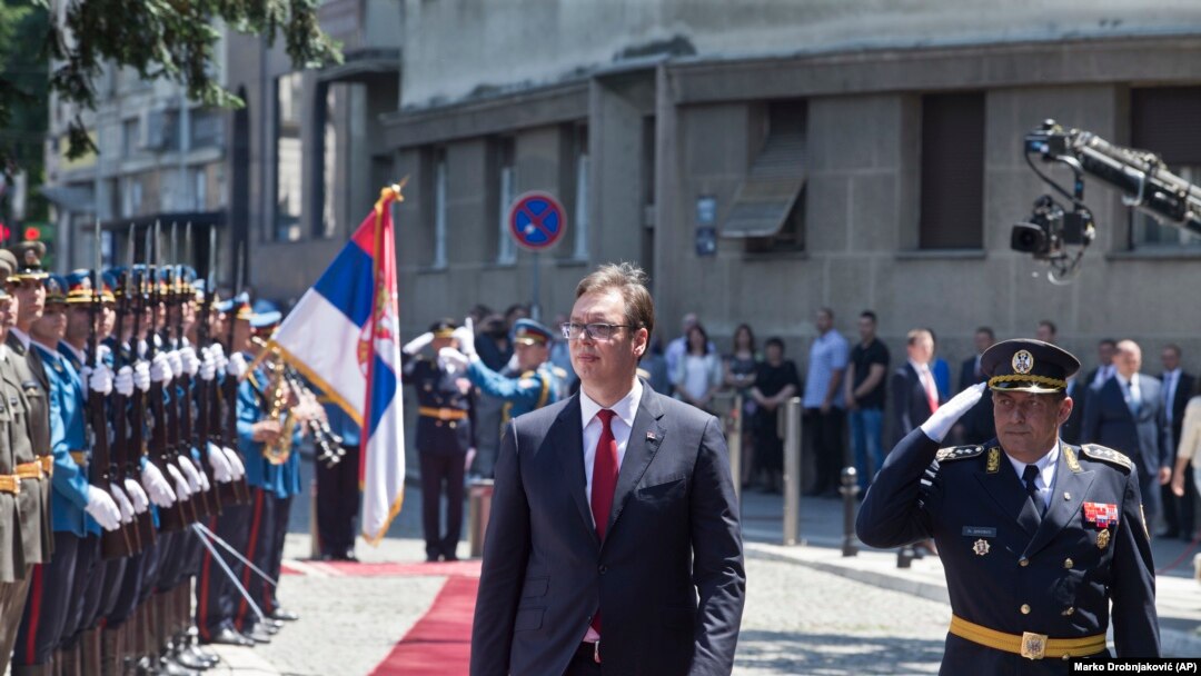 Predsednik Srbije Aleksandar Vučić na Andrićevom vencu