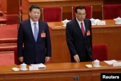 시진핑(왼쪽) 중국 국가주석과 리커창 총리.
