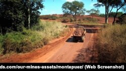 FILE: Illustration of Gemfields Group mine in Montepuez, Mozambique, which was not hit by insurgents in the latest attack. Taken Feb. 24, 2020.