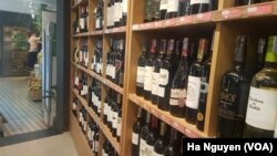 More European wine could appear on Vietnamese shelves, like at this store in Ho Chi Minh City, if the two sides finalize a trade deal.