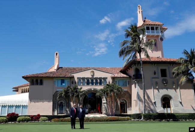 Vista de un sector de Mar-a-Lago, la mansión privada de Donald Trump en Florida, que es utilizada como su residencia oficial de fin de semana y para reuniones con dignatarios, partidarios y funcionarios de su gobierno.