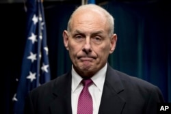 FILE - Homeland Security Secretary John Kelly said this week that more than 75 percent of the more than 680 individuals arrested last week were criminal aliens, suggesting that 25 percent were not, a break from policy under former President Barack Obama.