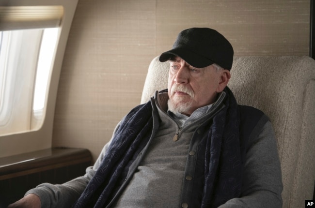 This image released by HBO shows actor Brian Cox in a scene from "Succession." (HBO via AP)