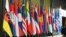 FILE - Member country flags of the Association of Southeast Asian Nations (ASEAN) are displayed at the group's summit in Bangkok, Thailand, Nov. 4, 2019. 