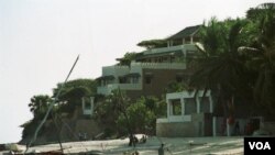 Tempat wisata di Lamu utara, lepas pantai Kenya.