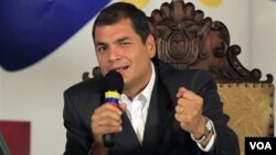 El presidente de Ecuador, Rafael Correa, desautorizó las declaraciones del vicanciller Lucas.