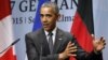 U.S. President Barack Obama holds a news conference at the conclusion of the G-7 Summit in the Bavarian town of Kruen, Germany, June 8, 2015. 