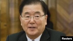 정의용 한국 외교부 장관.