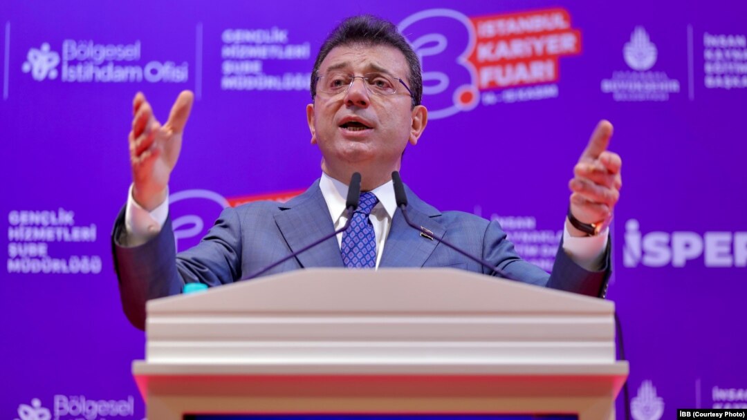 İBB Başkanı Ekrem İmamoğlu bu sabah İstanbul’da düzenlenen Kariyer ve İstihdam Fuarı’nda konuştu.