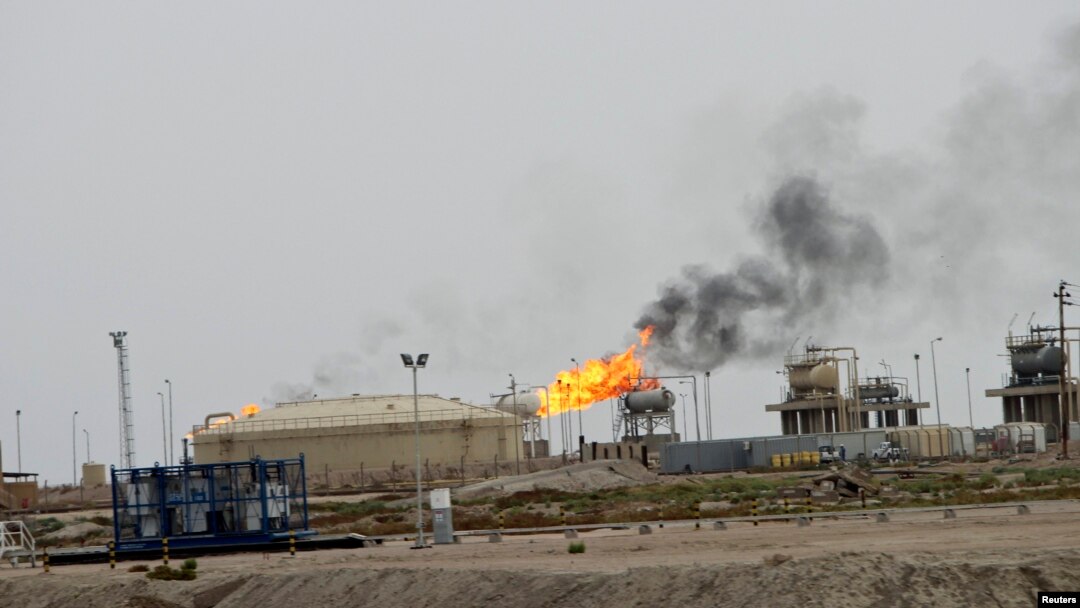 General view of West Qurna oilfield in southern Basra, Iraq, Oct. 13, 2014.