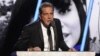 FILE - Glenn Frey of the Eagles speaks at the 2014 Rock and Roll Hall of Fame Induction Ceremony in New York, April, 10, 2014.