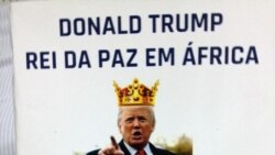 Capa do livro “Donald Trump o Rei da Paz em África” do autor Destino Kifuta