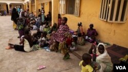 Displaced people rescued from the Sambisa forest are pictured at a camp in Malkohi, Nigeria, May 5, 2015. (Chris Stein)