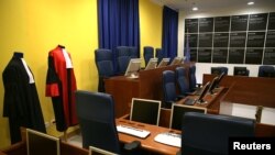 The original courtroom of the United Nations International Criminal Tribunal for the former Yugoslavia is seen in Sarajevo City Hall, Bosnia and Herzegovina, Dec. 7, 2018.