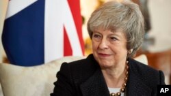 Para Menteri Inggris Theresa May 