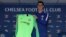 Kepa Arrizabalaga, le gardien de but de Chelsea lors de sa présentation, Angleterre, le 9 août 2018.