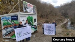 "Kuća za odbranu rijeka" mjesto otpora projektu MHE na Bjelavi, 19.04.2021, Bukovica, Foča.