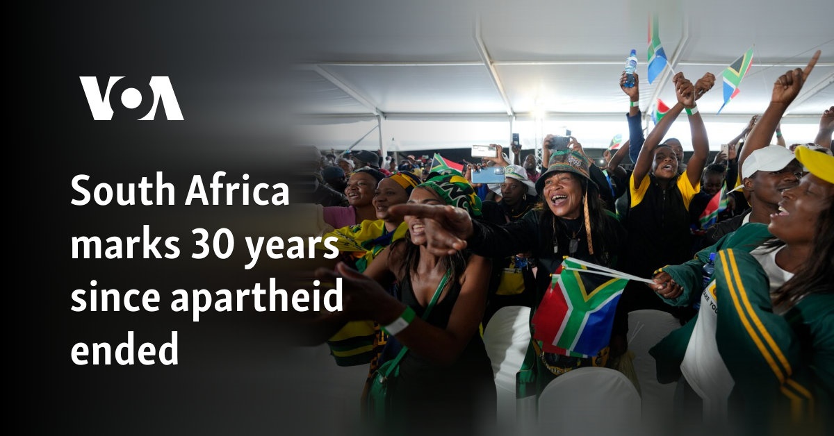 South Africa marks 30 years since apartheid ended