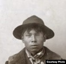 Paul Holytrack was only 19 years old when he was lynched for his suspected involvement in the 1897 murder of a white family in N.Dakota. Detail of larger photo, courtesy: Drapkin Collection.