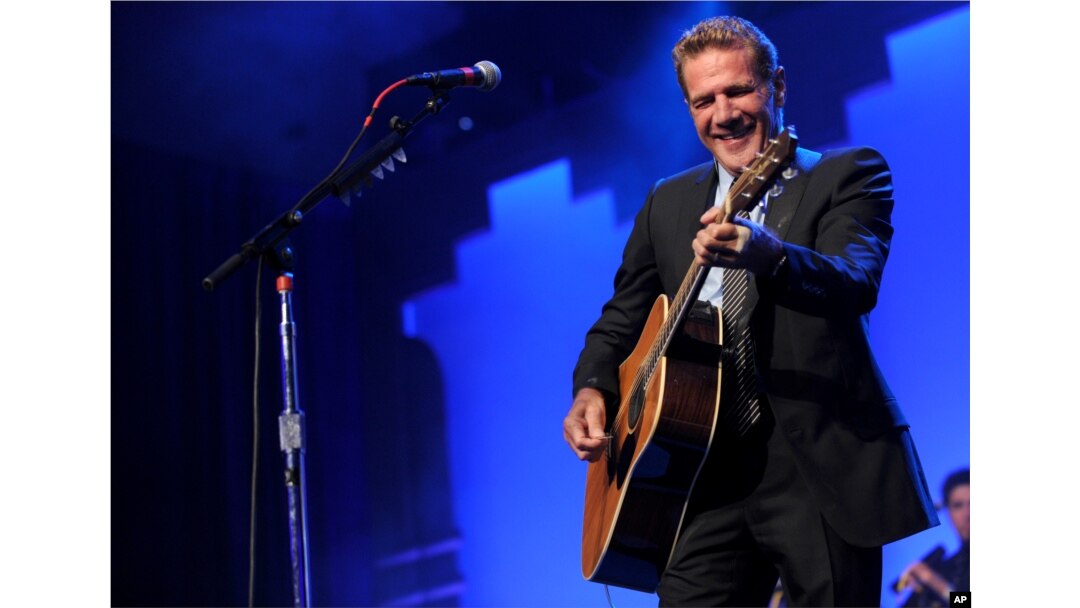 FILE - Glenn Frey performs at the 12th Annual Starkey Hearing Foundation "So The World May Hear" Gala in St. Paul, Minnesota, Aug. 4, 2012.