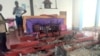 Igreja Católica, no distrito de Muidumbe, após ataque de insurgentes