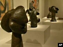 An African influence can be seen in Picasso's works, particularly his sculptures.