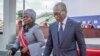 Benin's President Patrice Talon (R) and Vice President Mariam Chabi Talata Zime