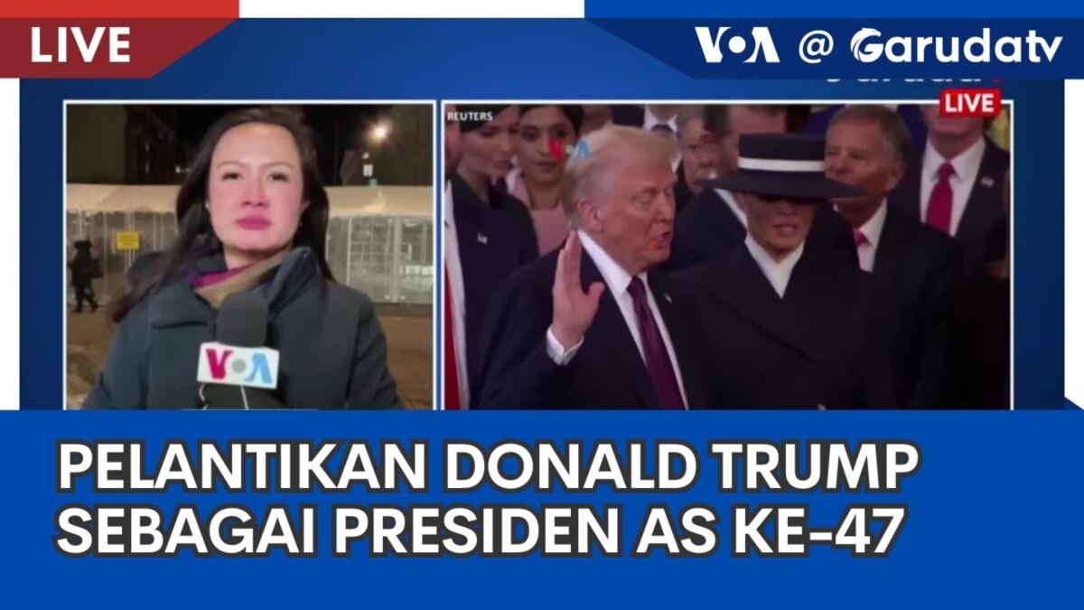 Laporan VOA untuk Garuda TV: Pelantikan Presiden Donald Trump