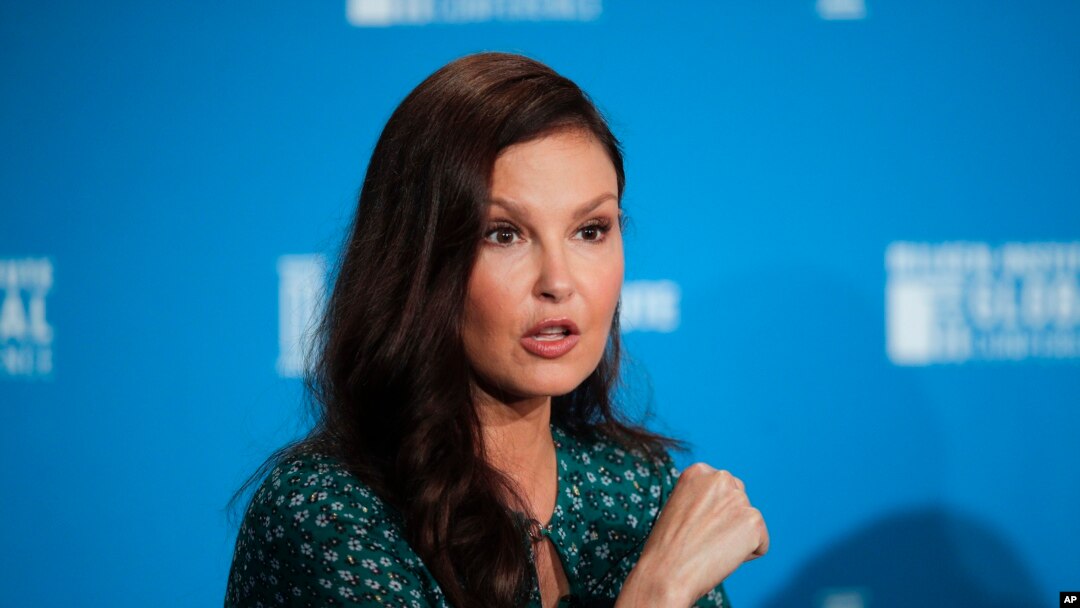 La actriz Ashley Judd habla sobre feminismo durante la Milken Institute Global Conference. Beverly Hills, California. 30/4/18.
