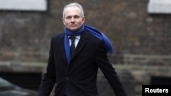 FILE PHOTO: David Lidington arrives at 10 Downing Street, London, Britain Jan. 8, 2018. 