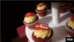 YouTube passed out branded cupcakes at a promotional event in Ho Chi Minh City, Vietnam.