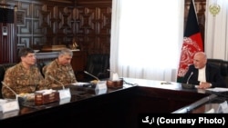 د پاکستان د پوځ سرلښکر جنرال قمرجاوېد باجوه د يکشنبې په ورځ د کابل سفر کړی او افغان صدر اشرف غني سره يې ليدلي دي.
