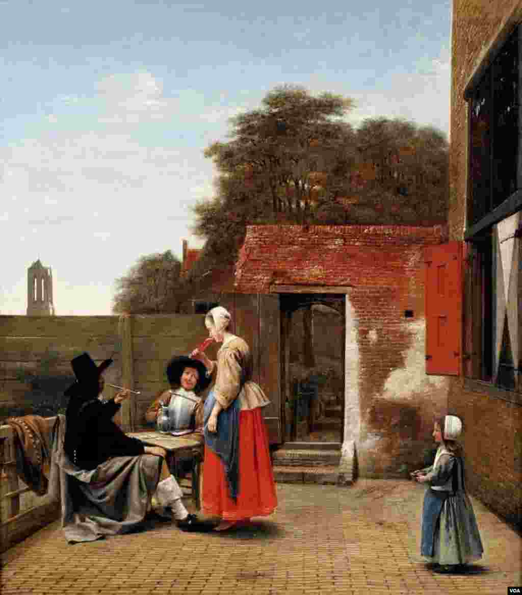 Pieter de Hooch, Hollandiyalının həyəti, 1658-60