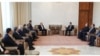 تصویری که خبرگزاری فارس از دیدار قالیباف با بشار اسد منتشر کرده است. چهارشنبه ۶ مرداد