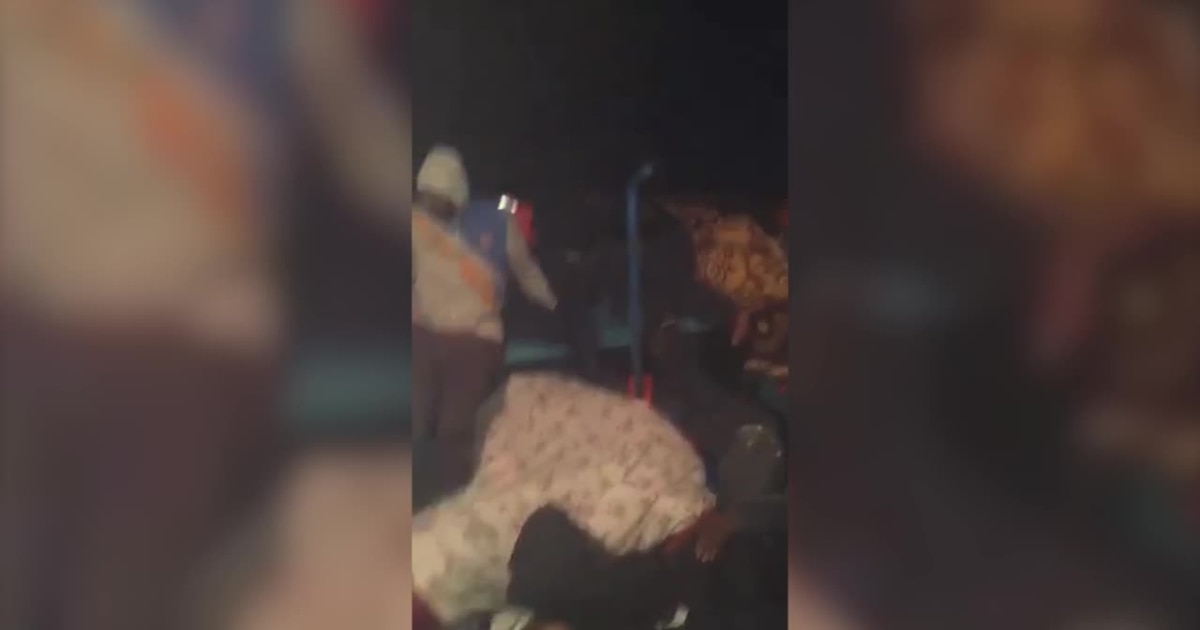 Trafficker Cell Phone Video of Migrants Crossing Mediterranean Sea on a Trafficker ...
