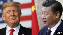 美國總統唐納德·特朗普(左)和中國國家主席習近平。