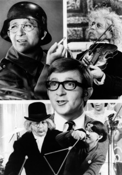 FILE - The many faces of comic actor Arte Johnson of "Rowan and Martin's Laugh-In" are seen in this composite photo.
