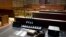 FILE - Representative illustration of a U.S. courtroom, where a gavel sits on the judge's desk. Taken in Denver, Colorado on Jan. 14, 2013. 
