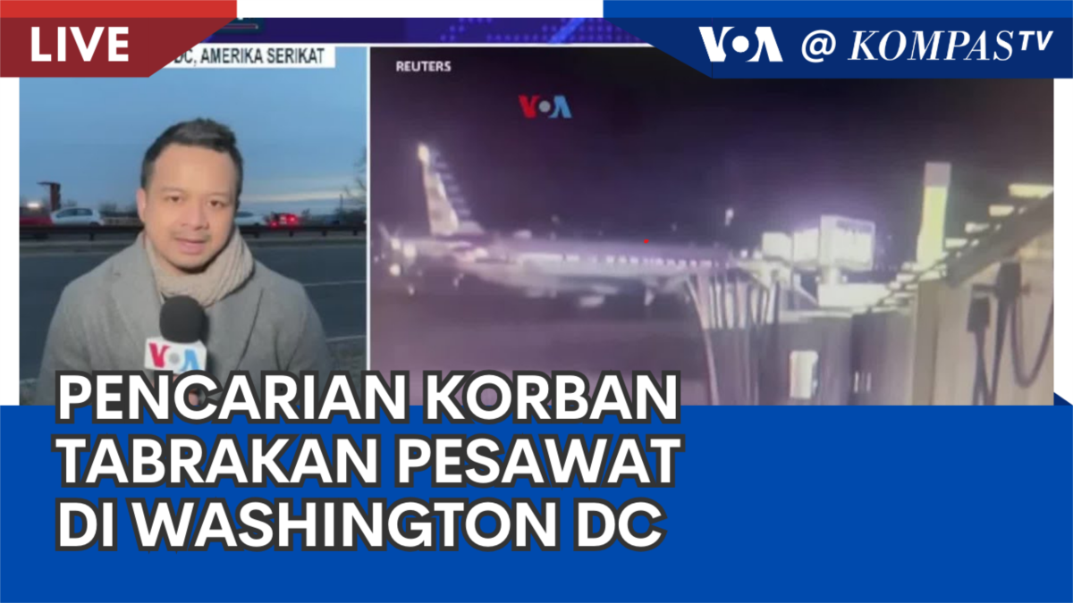 Pencarian Korban Kecelakaan Pesawat di Washington DC