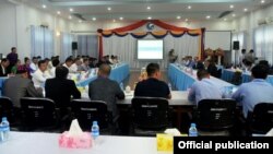 ၂၀၁၉ ခုနှစ် ဧပြီလ ၃၀ ရက်နေ့က NRPC နဲ့ မြောက်ပိုင်းမဟာမိတ်အဖွဲ့တွေ တွေ့ဆုံ ဆွေးနွေးခဲ့တဲ့ မြင်ကွင်း။ (မှတ်တမ်းဓာတ်ပုံ)