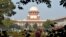 FILE - A view of India's Supreme Court building in New Delhi. The court turned down a request Friday for a 10-year-old rape survivor to undergo an abortion, citing potential risks to her health.